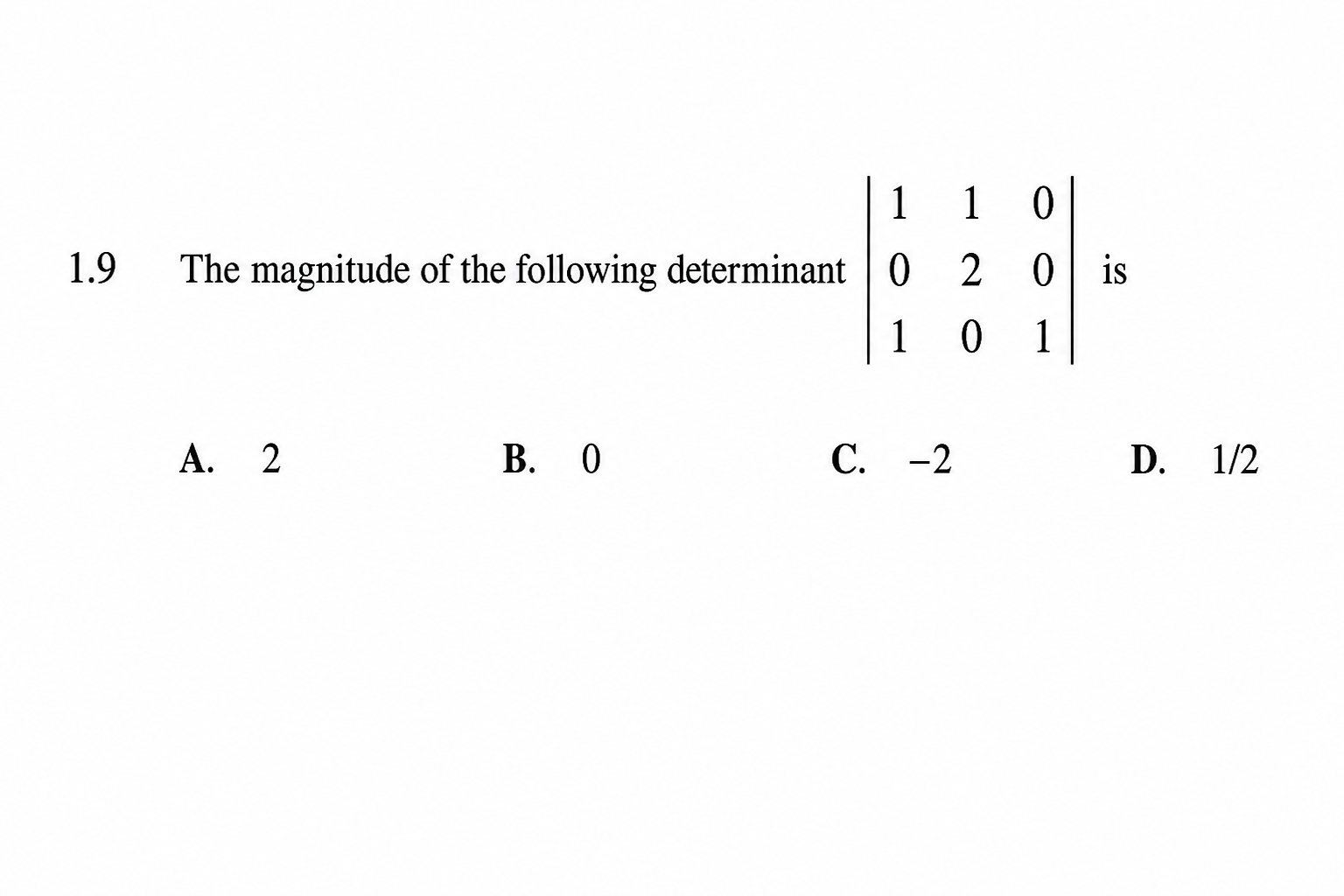 GATE 1998 Q9 figure